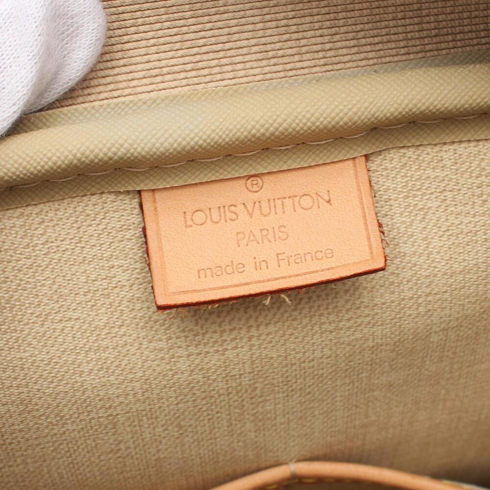 Louis Vuitton Deauville Bowling Vanity Handbag Canvas Leather Monogram Brown - Picture 4 of 7